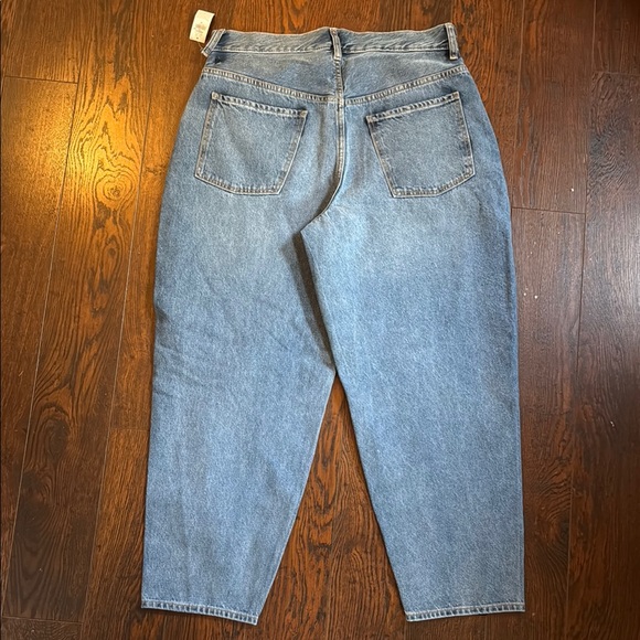 OLD NAVY Balloon Fit Ankle Size 14 Classic Blue Denim Jeans - Picture 5 of 11